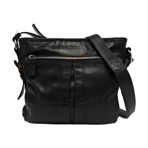 Calfskin Shoulder Bag Black