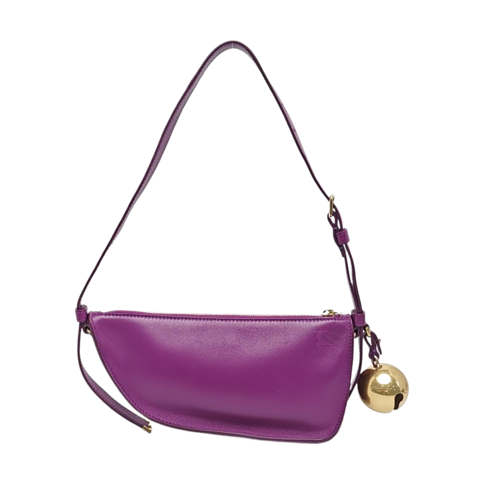 Calfskin Shoulder Bag Mini Purple