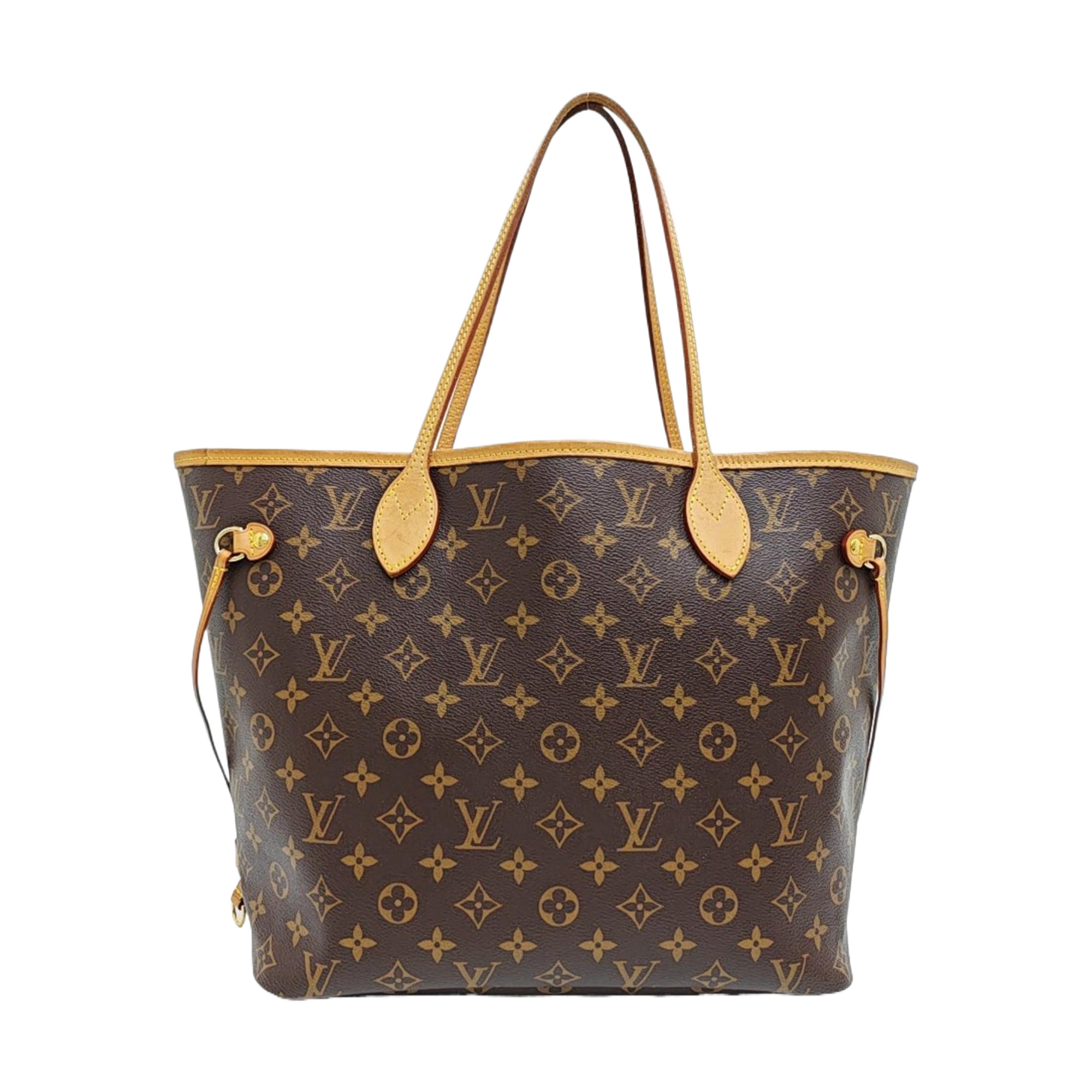 NEVERFULL MM Monogram Coated Canvas Brown