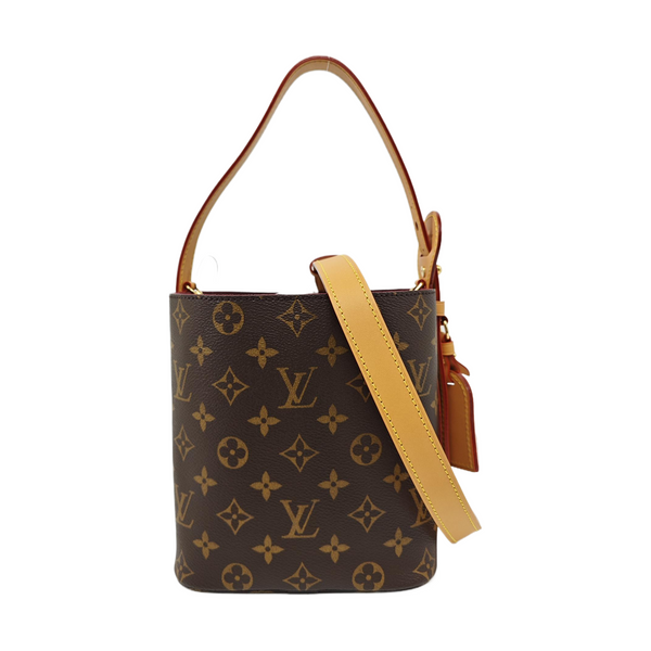 ALL IN BB Monogram Coated Canvas Brown