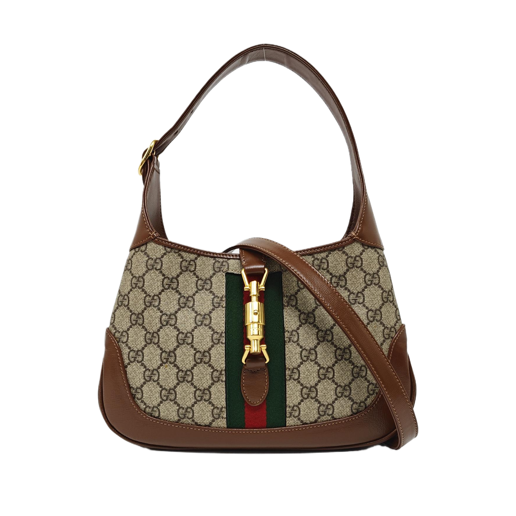 Jackie 1961 Small Monogram Coated Canvas Beige