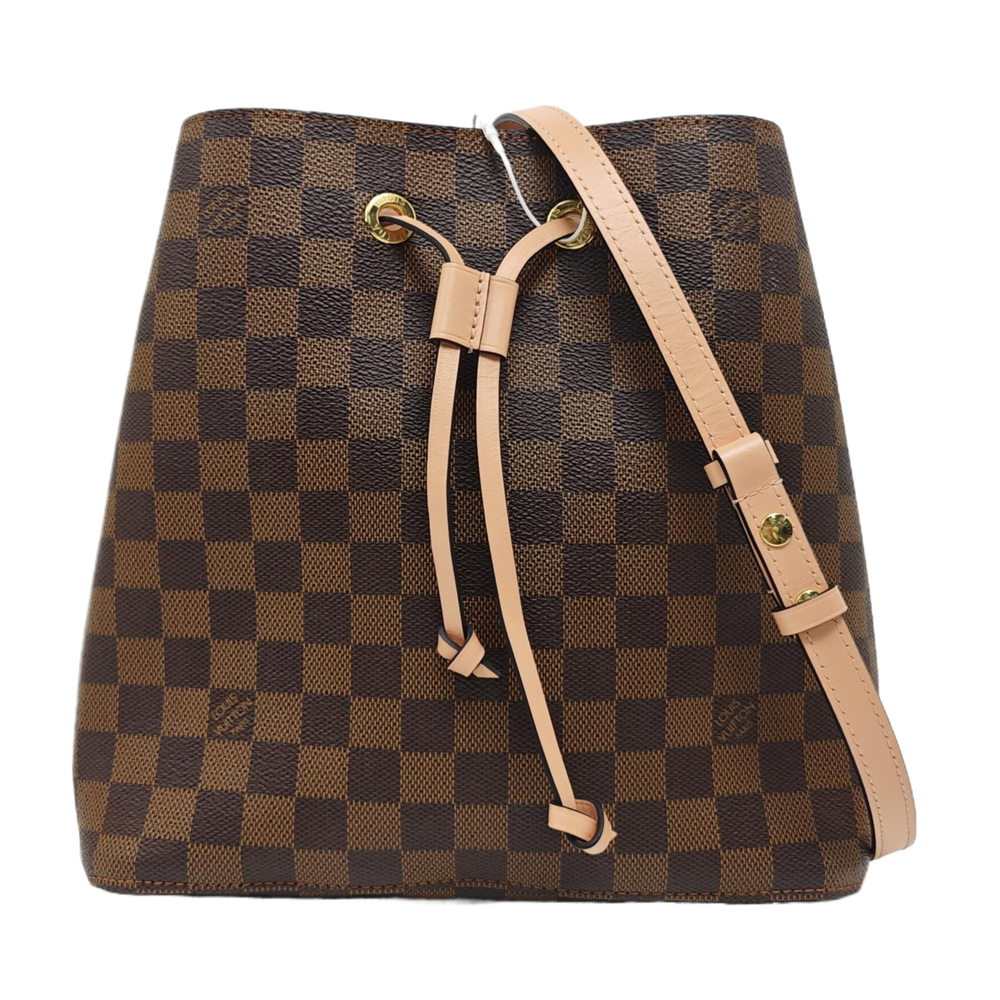 NÉONOÉ MM Damier Ebene Coated Canvas Brown