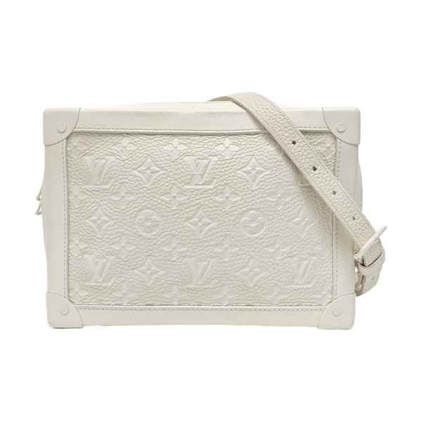 SOFT TRUNK Monogram Calfskin White
