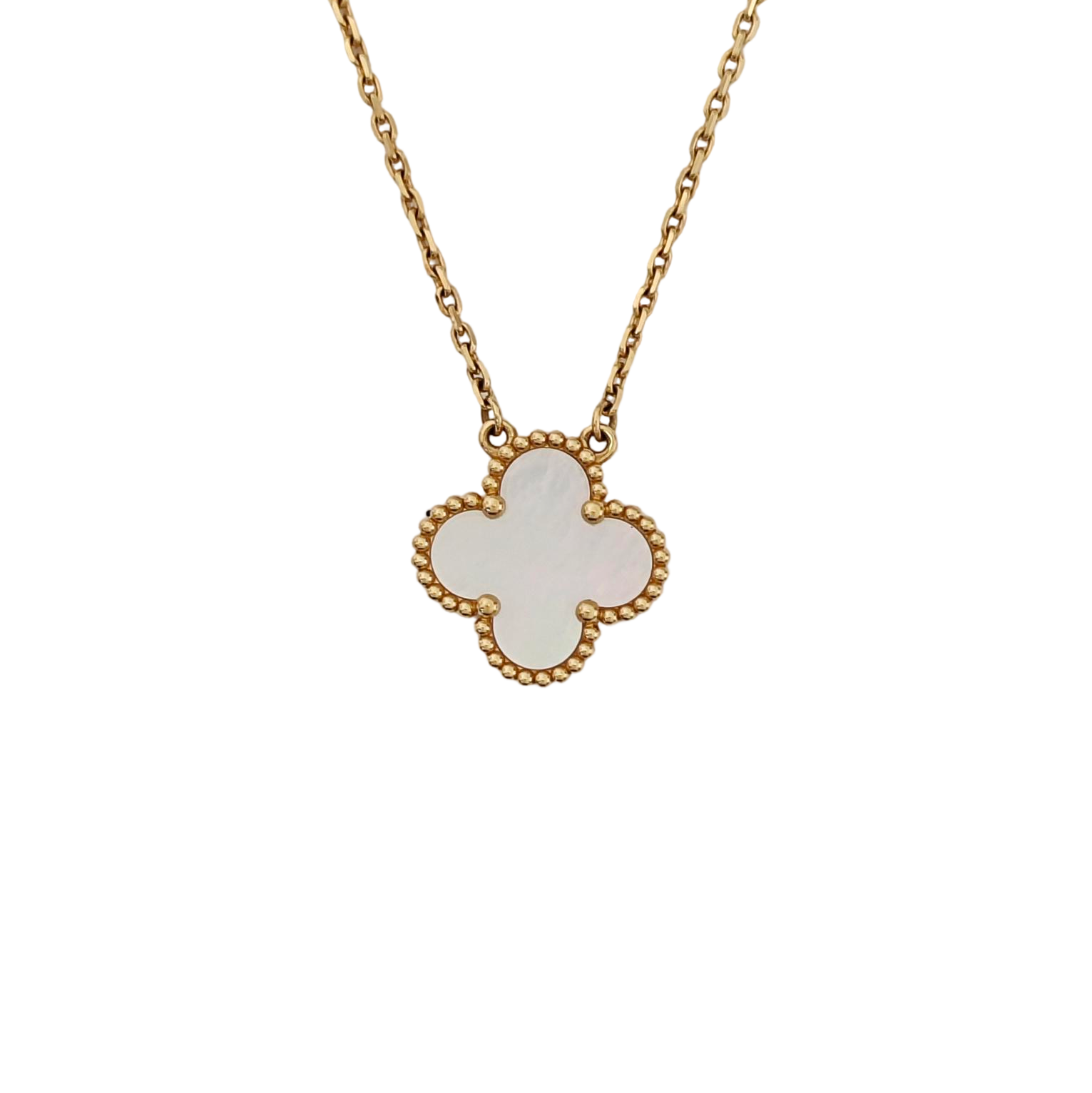 Vintage Alhambra 18k Gold Necklace