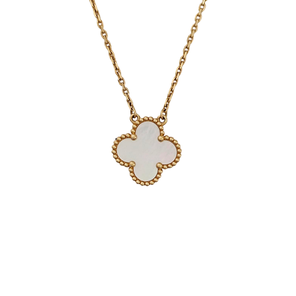 Vintage Alhambra 18k Gold Necklace