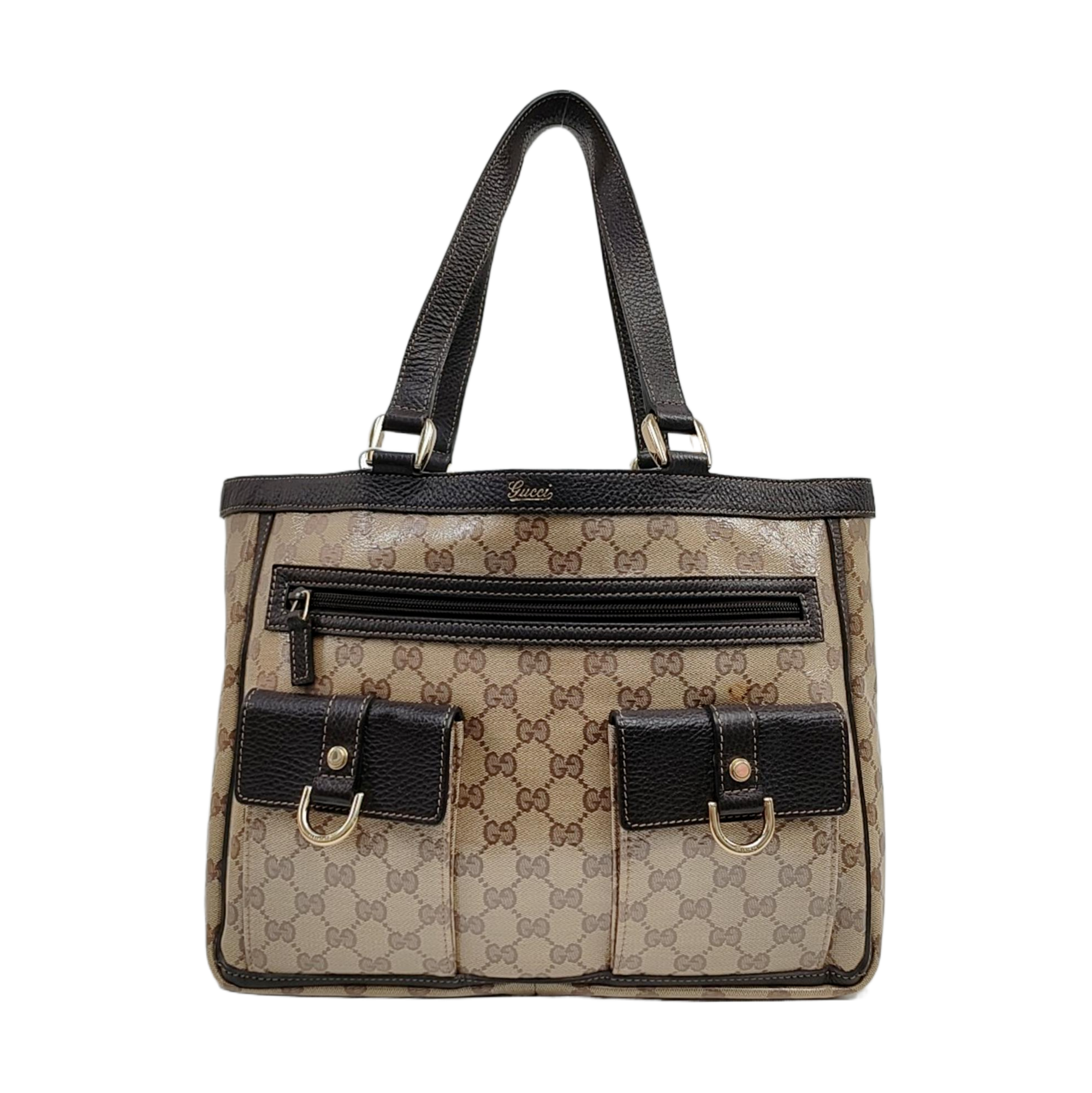 Monogram Coated Canvas Beige