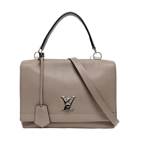 Authenticated pre-owned  LOCKME Calfskin Gray - Shoulder Bag at Looply
