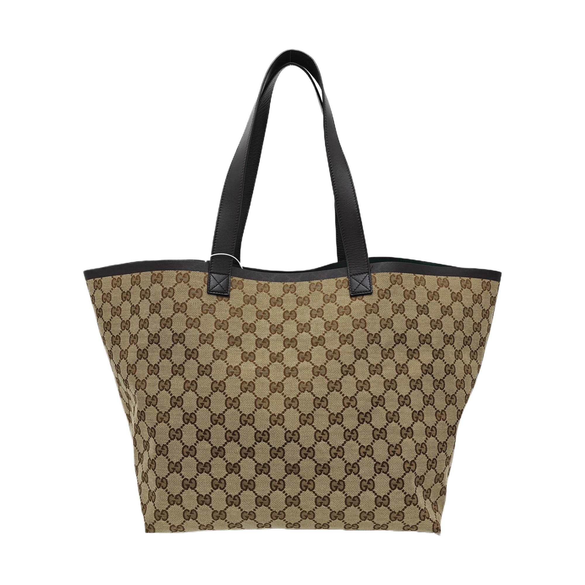 Monogram Canvas Tote Bag Brown