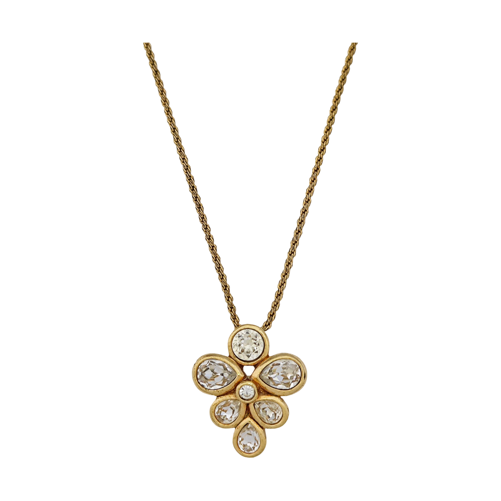 Twist Round Metal Gold Necklace