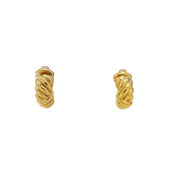 Metal Gold Clip On Earrings