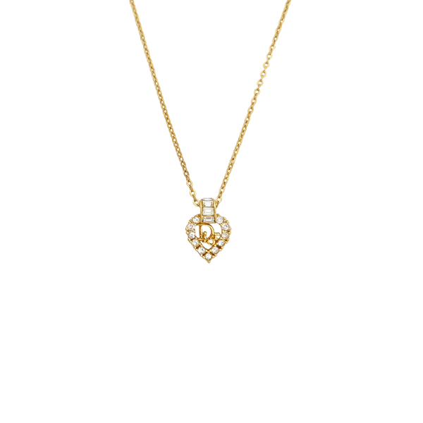 Dior Oblique Metal Gold Necklace
