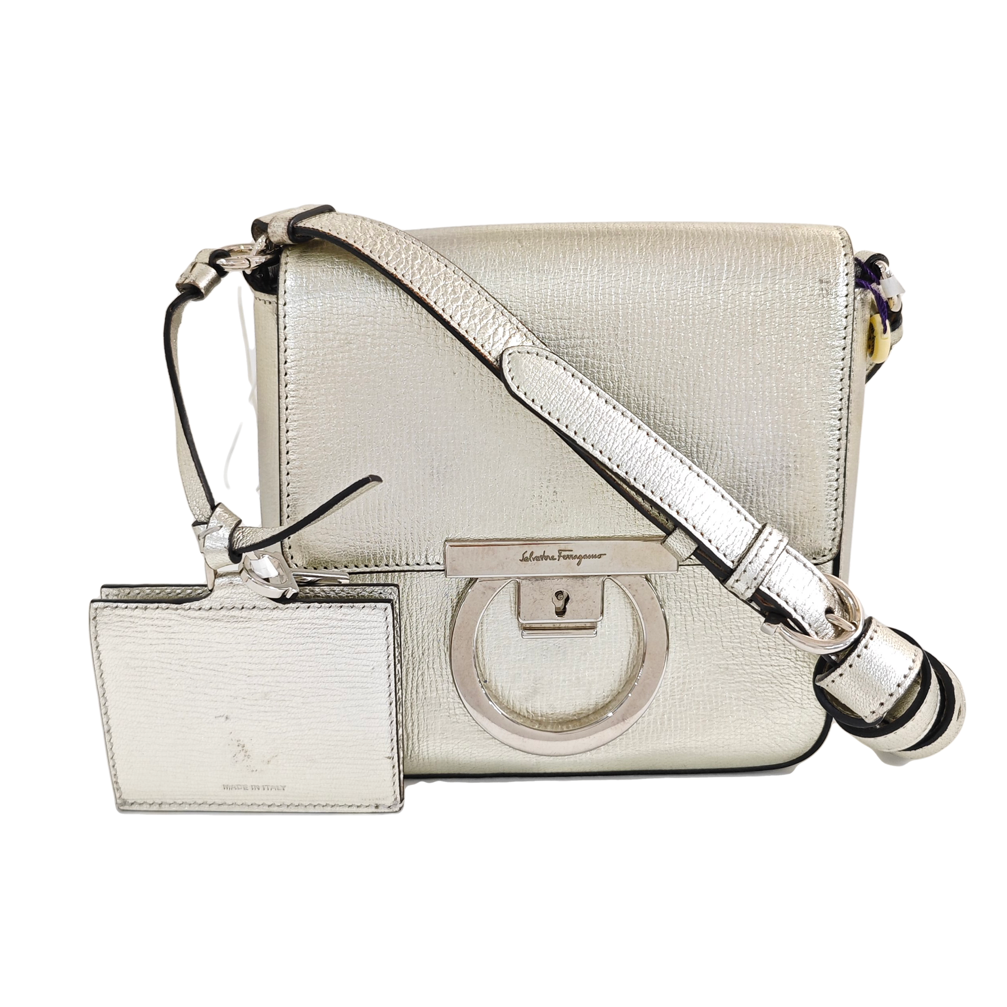 Gancino Calfskin Silver