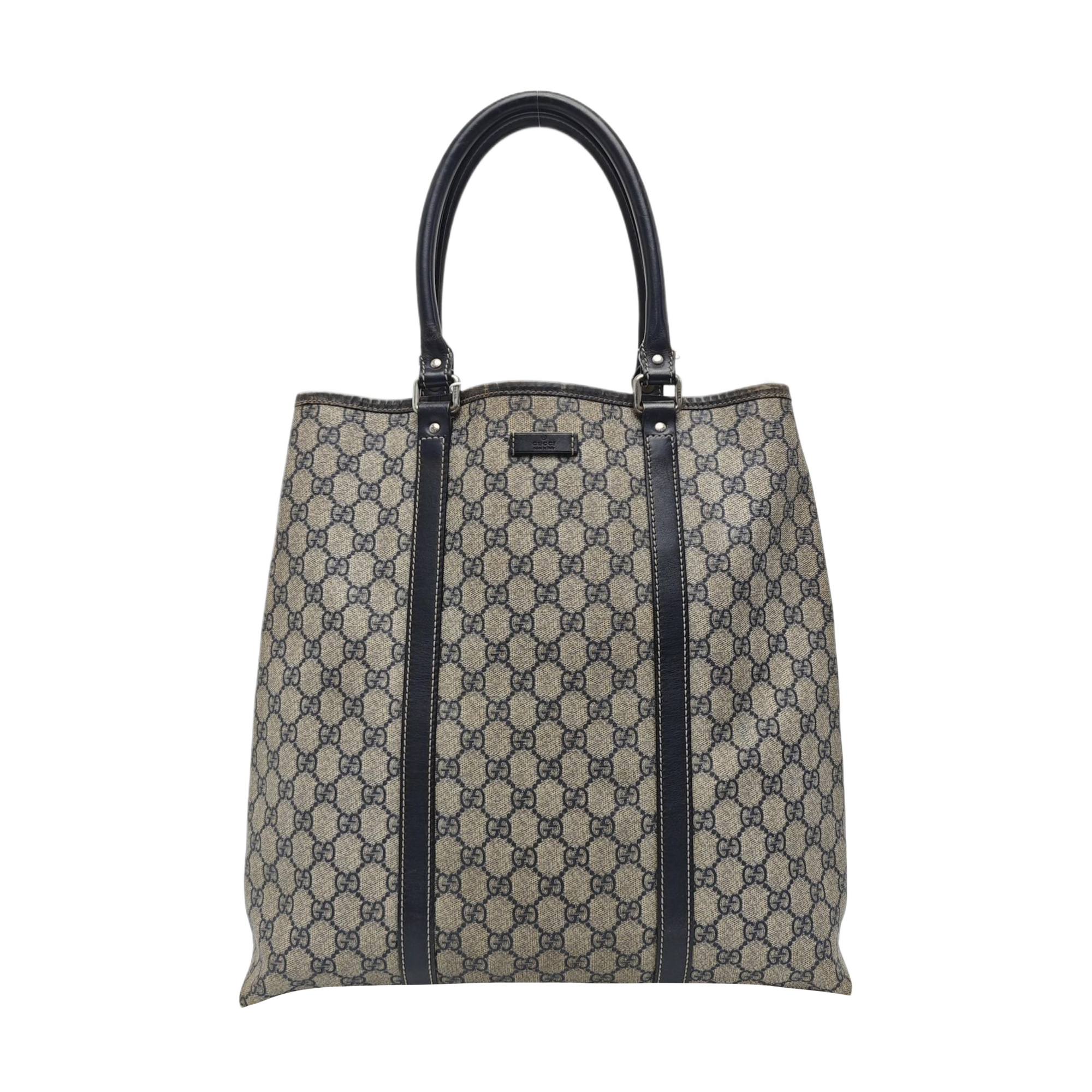 GG Supreme Monogram Coated Canvas Black