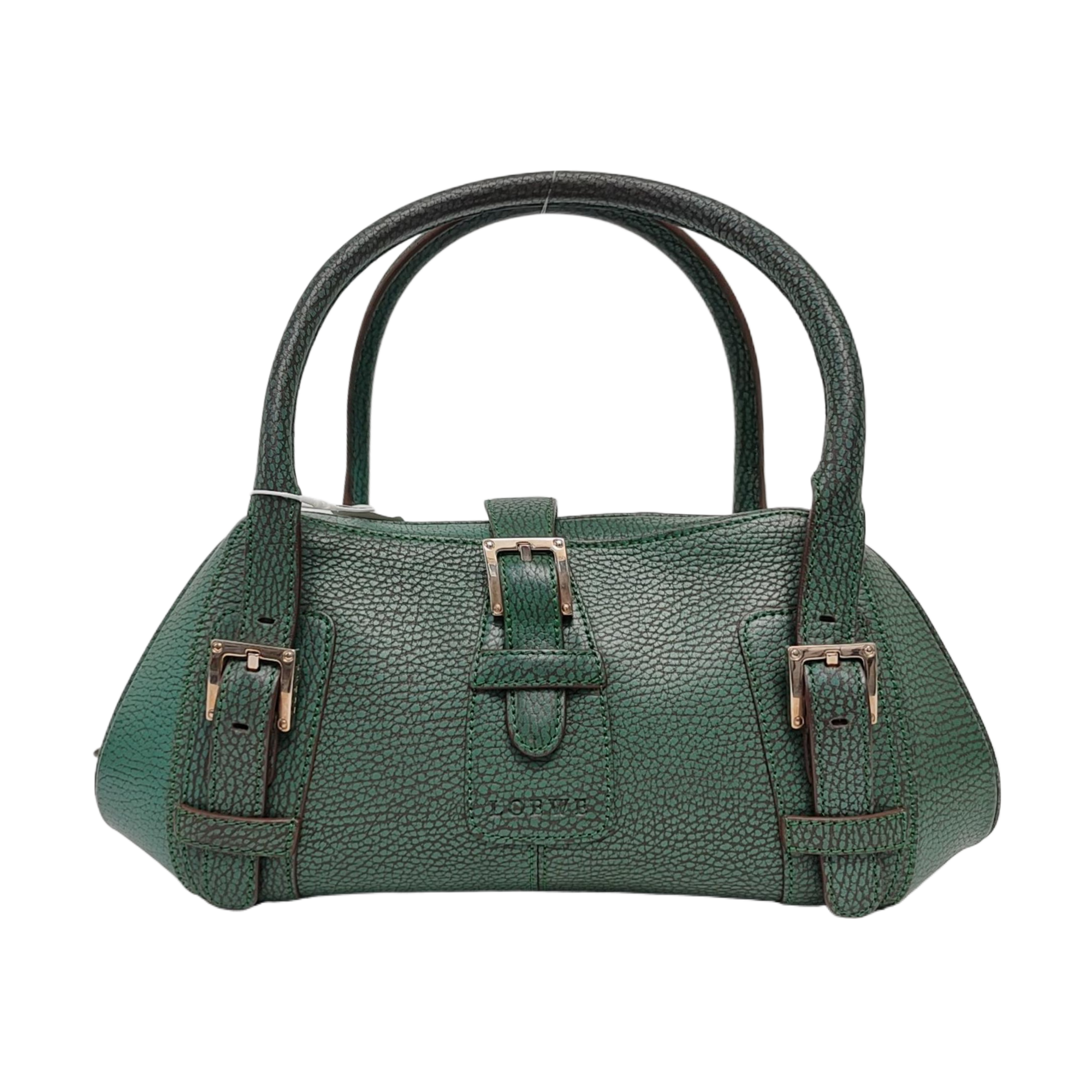 Calfskin Top Handle Bag Green