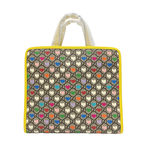 Children’s GG Bucket Monogram Coated Canvas Beige