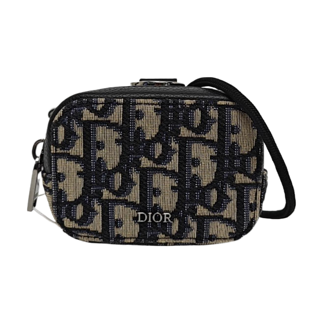 Oblique Canvas Shoulder Bag Blue