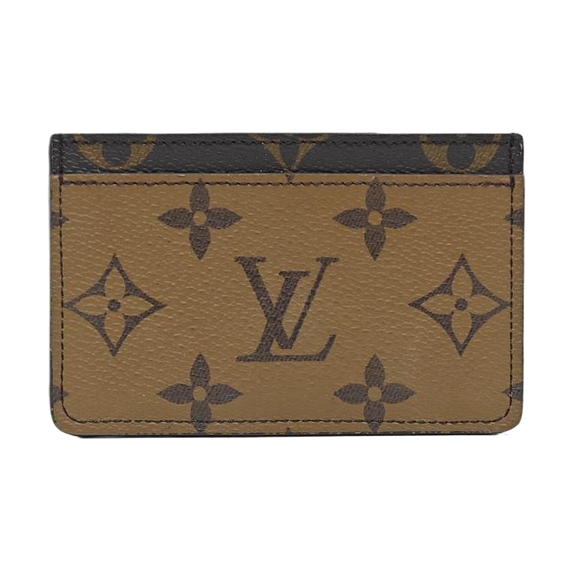Monogram Coated Canvas Card Holder Brown