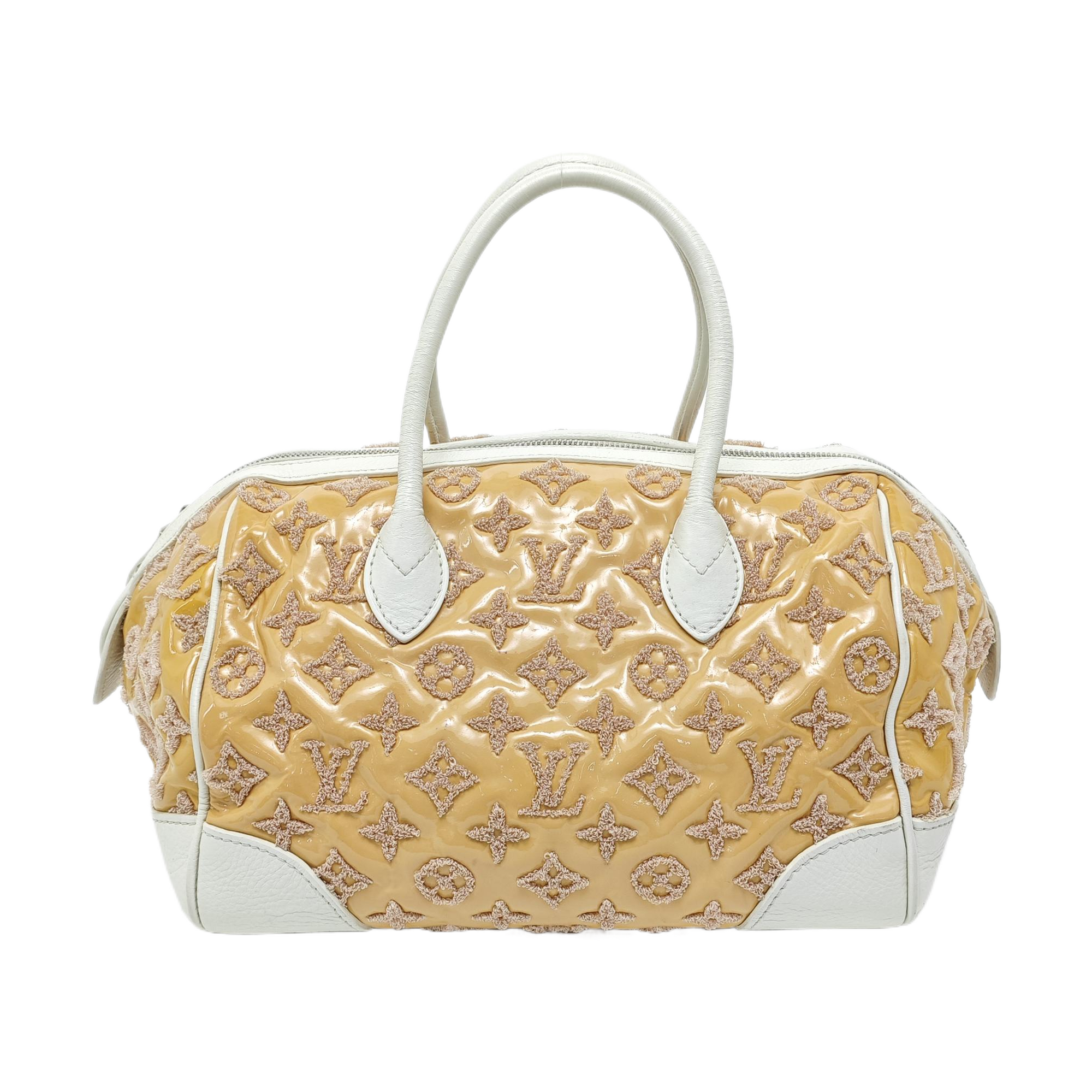 SPEEDY 25 Monogram Calfskin Yellow