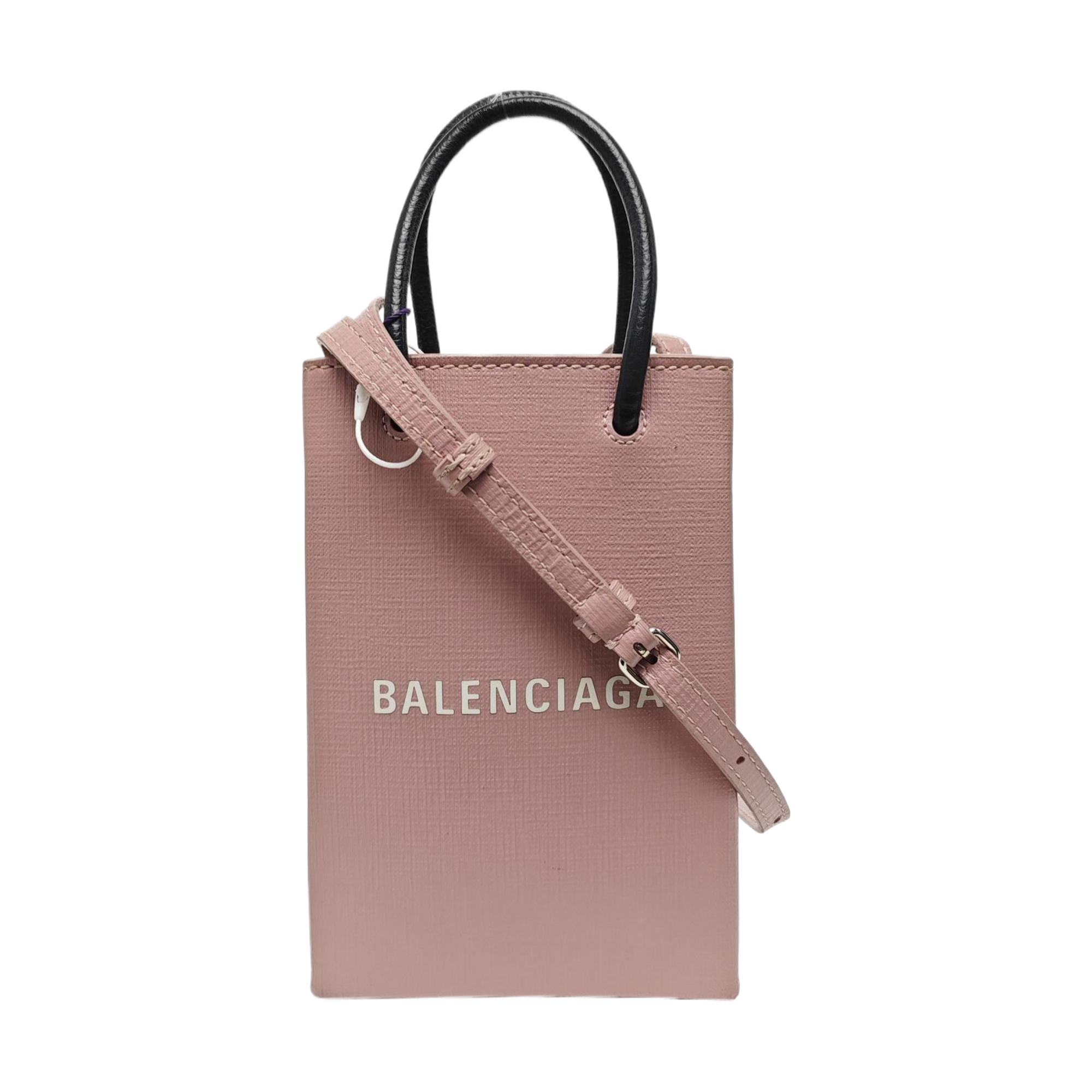 Shopping Bag Calfskin Pink