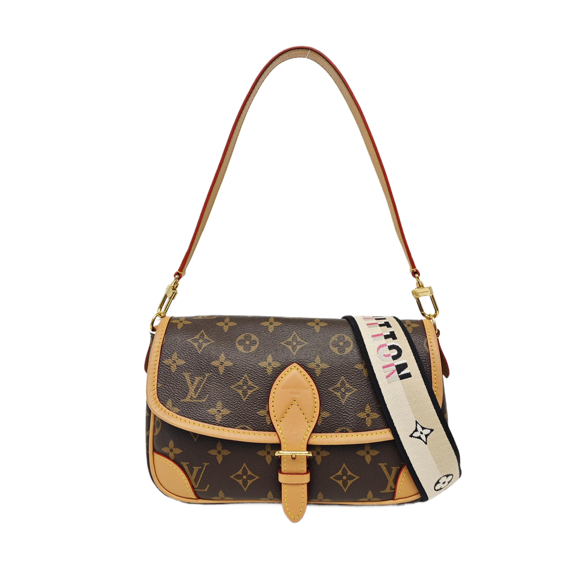 DIANE Monogram Coated Canvas Brown