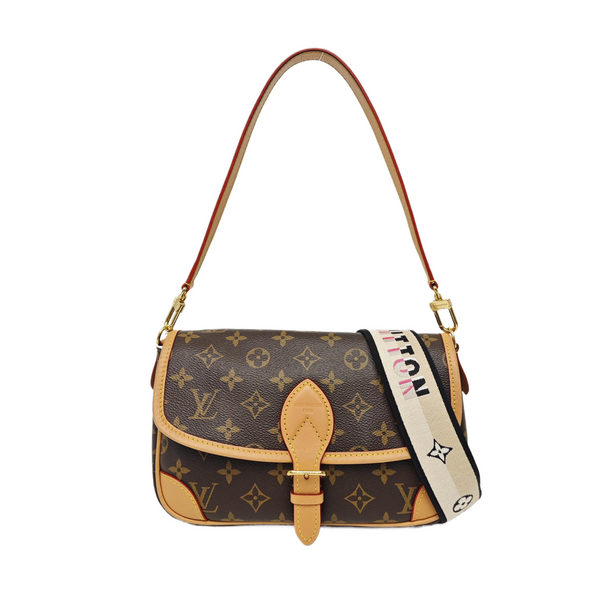 DIANE Monogram Coated Canvas Brown