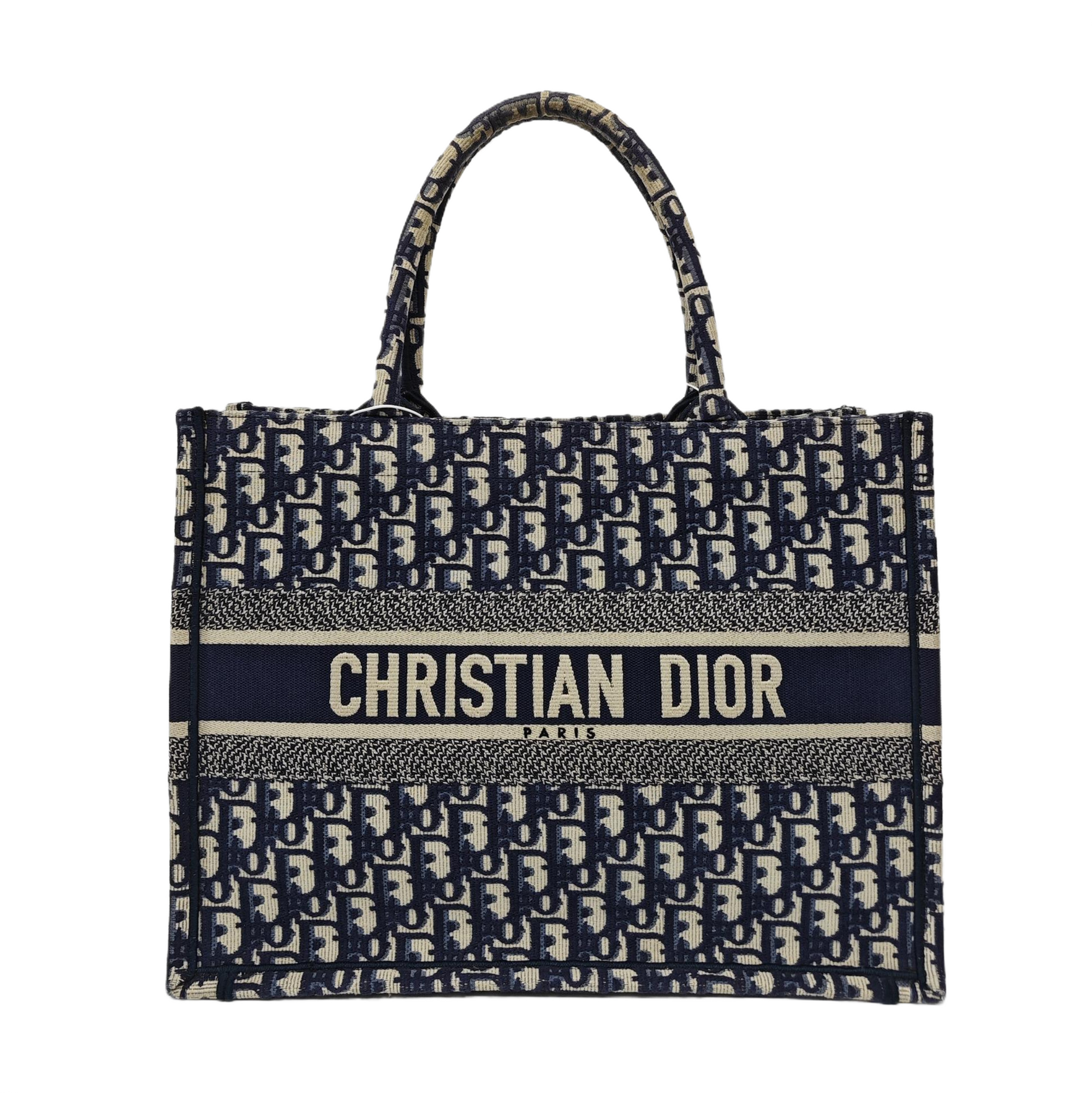 Book Tote Medium Oblique Canvas Blue