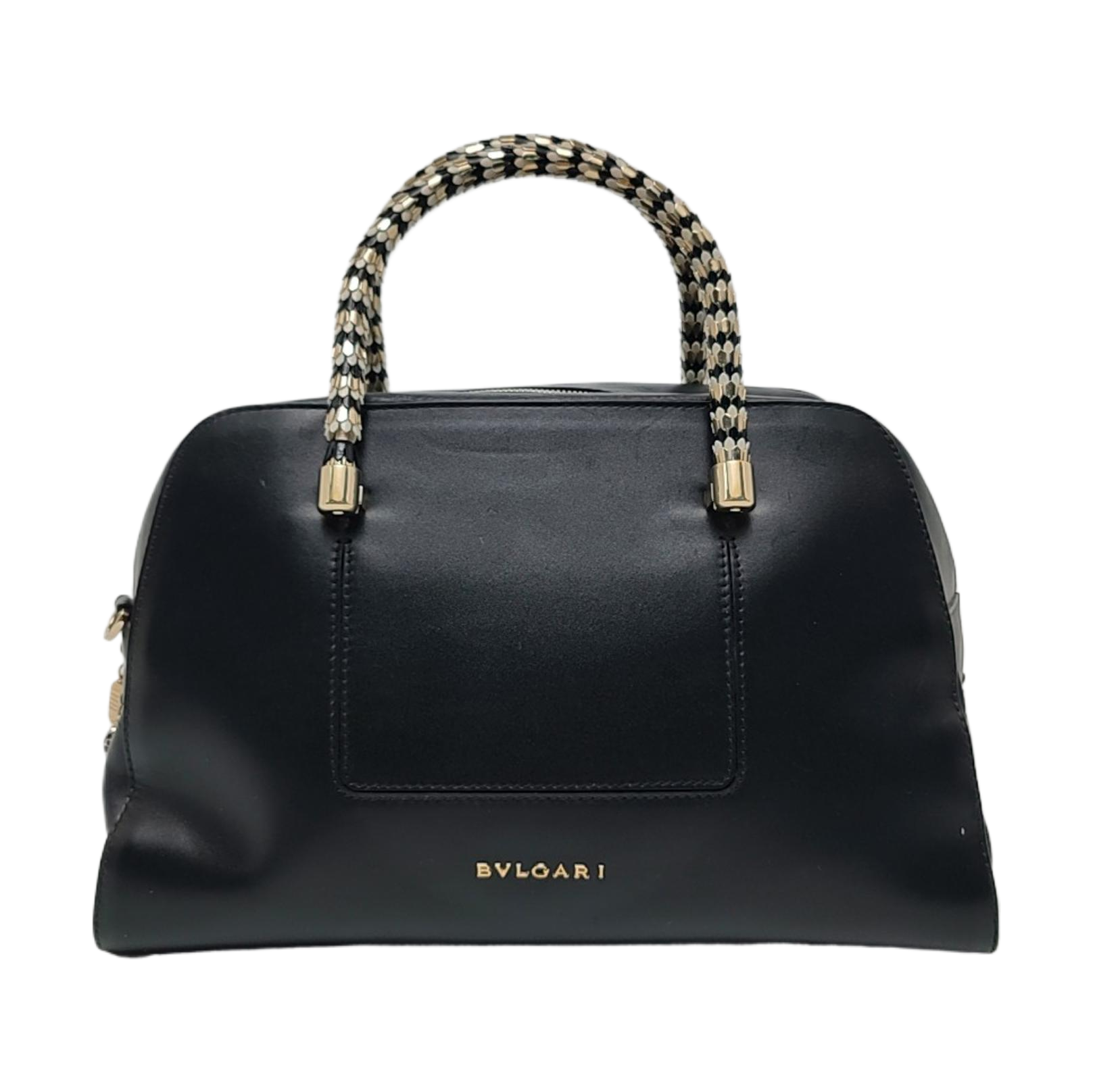 SERPENTI SCAGLIE Calfskin Black