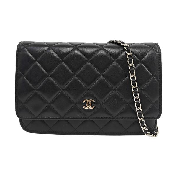 WOC Quilted Lambskin Black