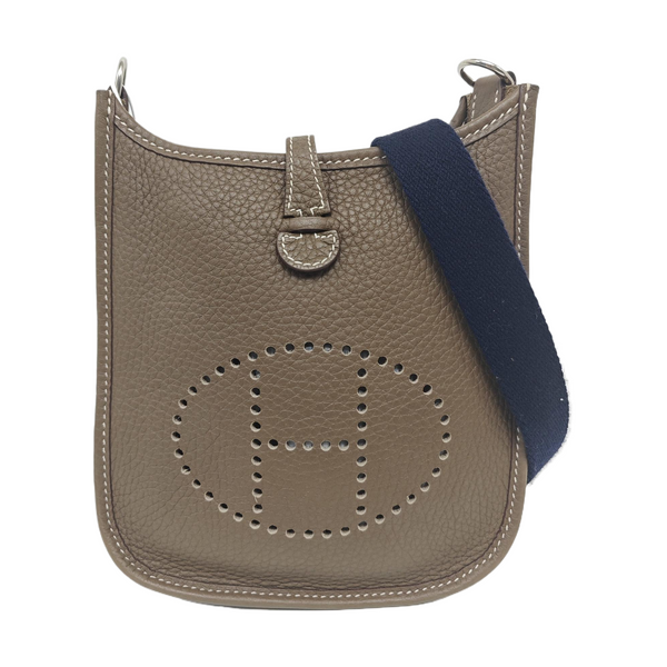 Authenticated pre-owned  Evelyne TPM Clemence Grey - Shoulder Bag at Looply
