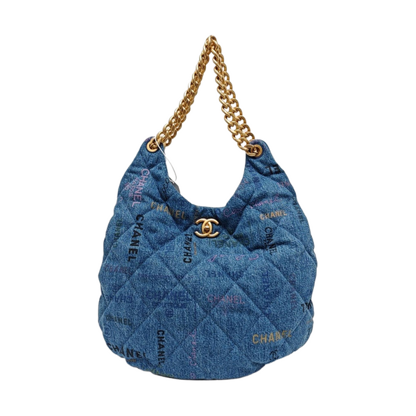 Quilted Fabric Blue