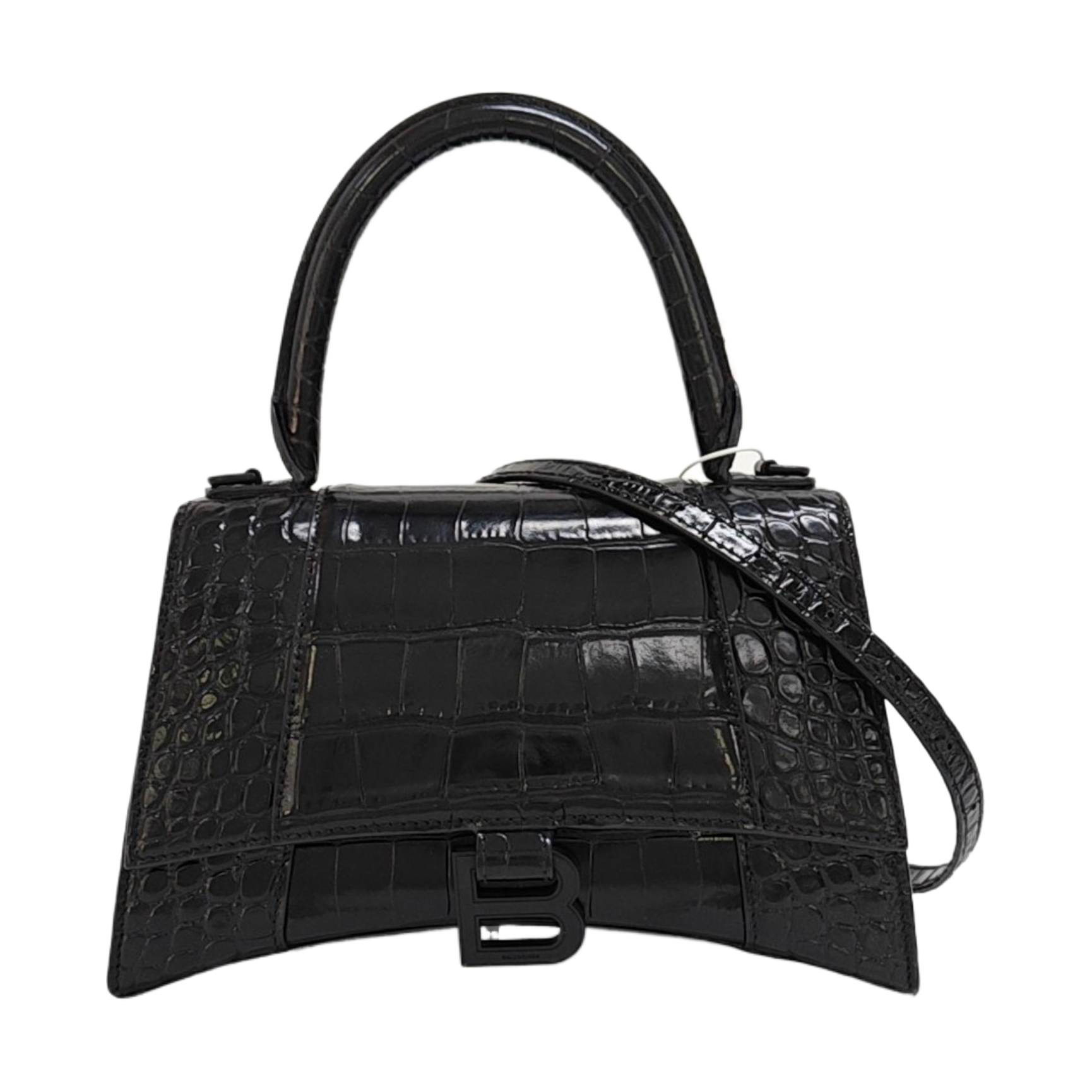 Hourglass S Calfskin Black