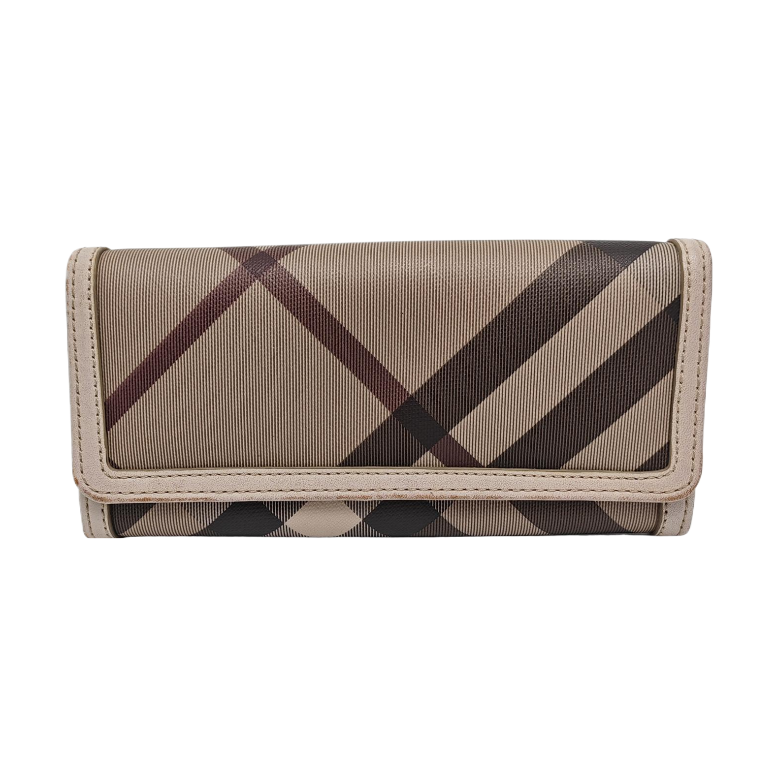 Coated Canvas Wallet Gray