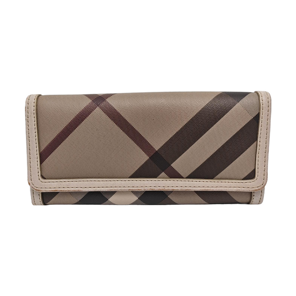 Coated Canvas Wallet Gray