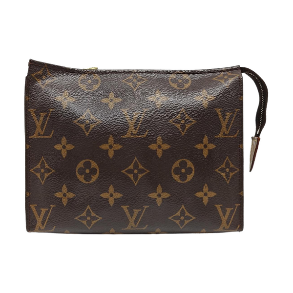 TOILET POCKET 19 Monogram Coated Canvas Brown