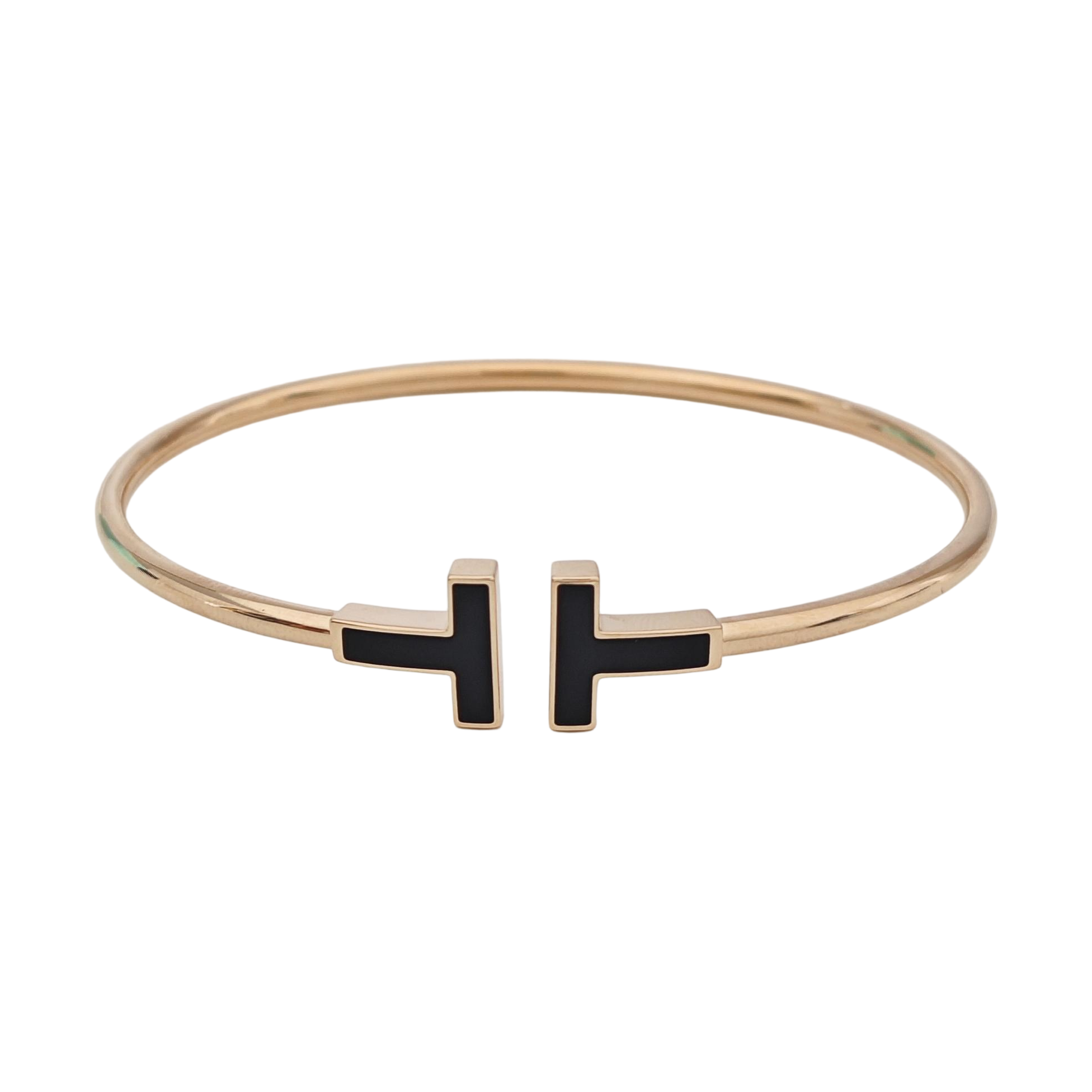 Tiffany T 18k Rose Gold Bangle