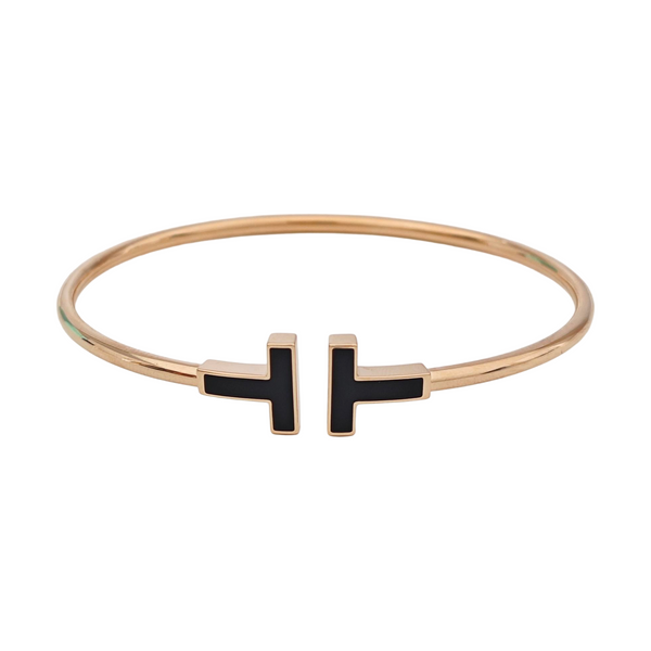 Tiffany T 18k Rose Gold Bangle