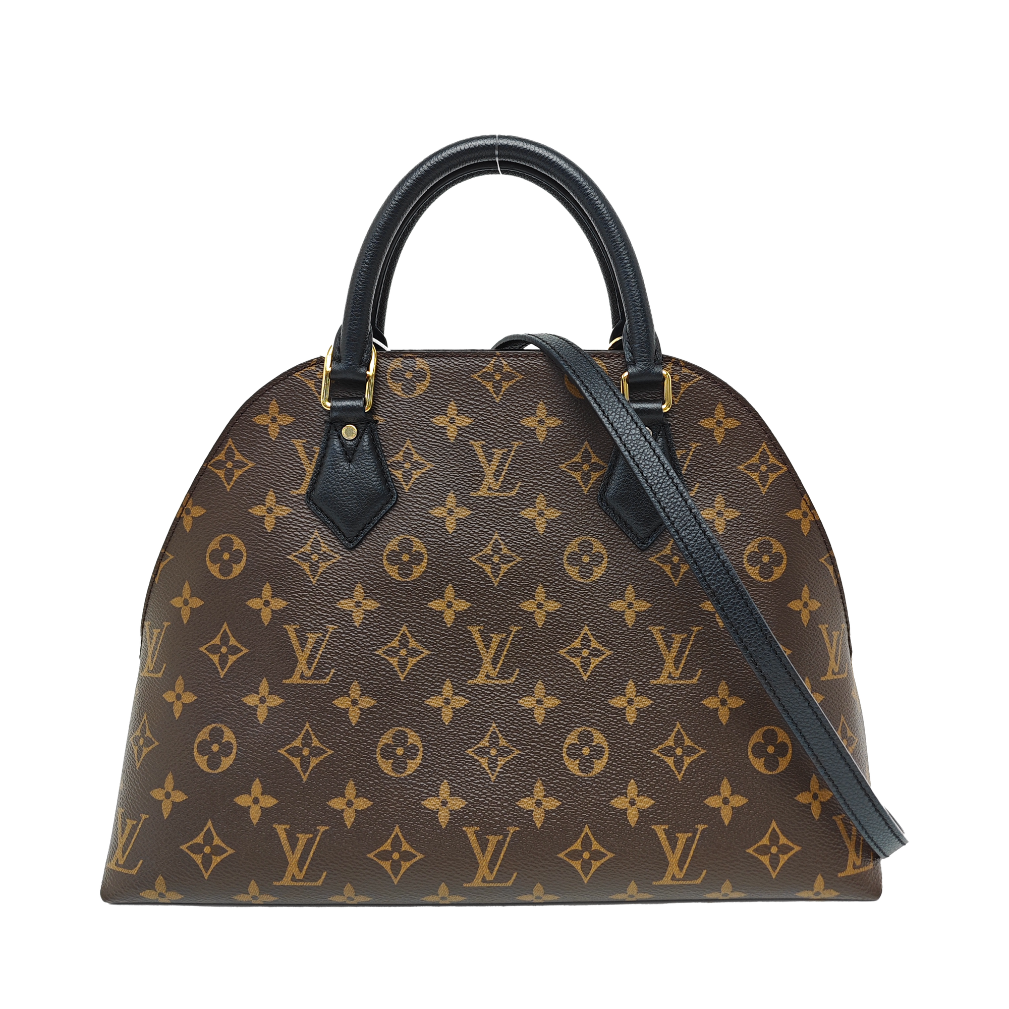 ALMA BNB MM Monogram Coated Canvas Brown