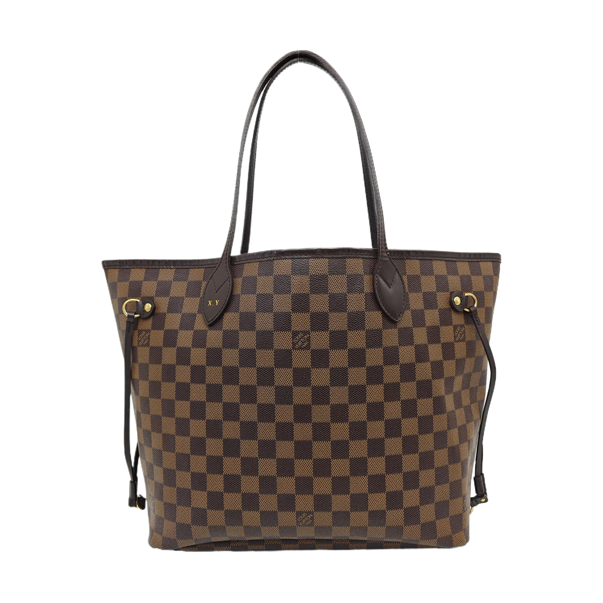 NEVERFULL MM Damier Ebene Coated Canvas Brown