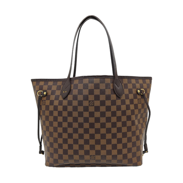 NEVERFULL MM Damier Ebene Coated Canvas Brown