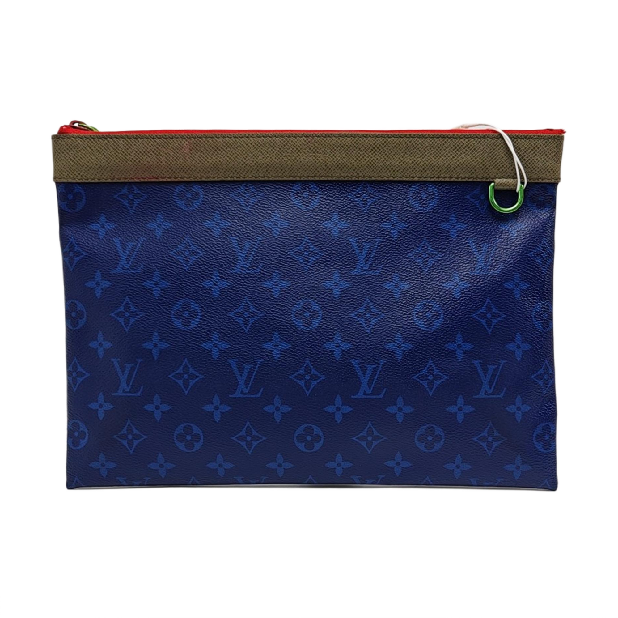 DISCOVERY Monogram Coated Canvas Blue
