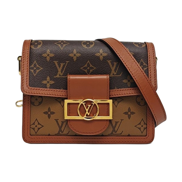 DAUPHINE Mini Monogram Coated Canvas Brown