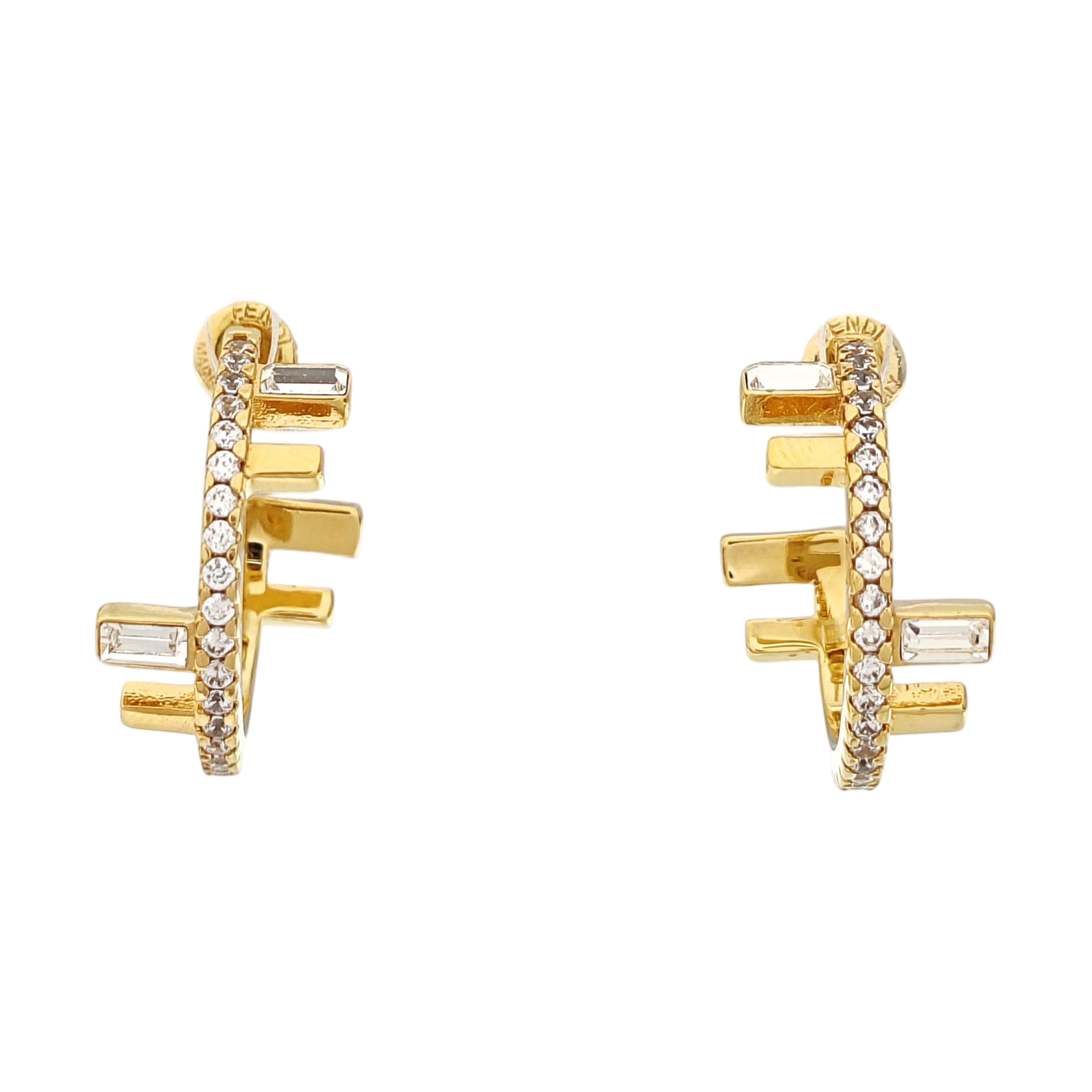 Metal Gold Stud Earrings