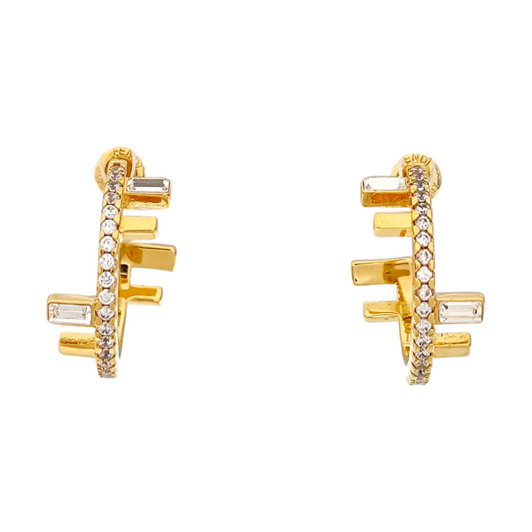 Metal Gold Stud Earrings