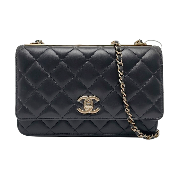 TRENDY CC WOC Quilted Lambskin Gray
