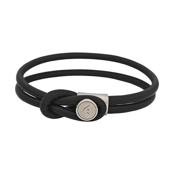 Leather Black Bangle