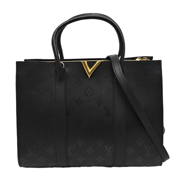 VERY MM Monogram Calfskin Black