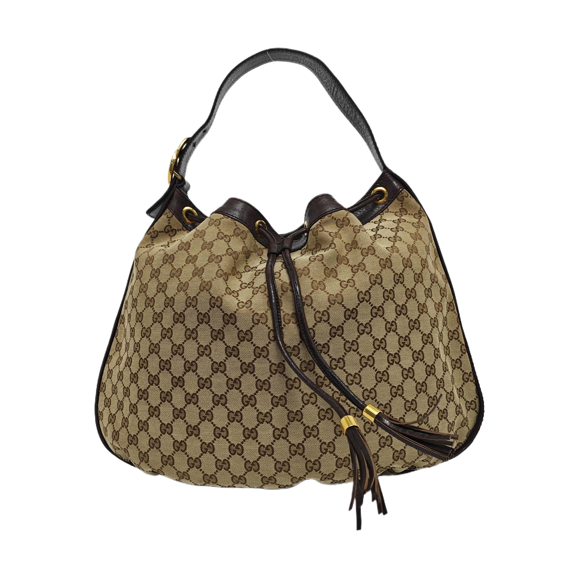 Monogram Canvas Tote Bag Brown