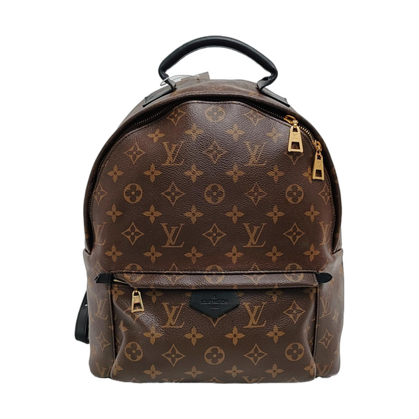 Authenticated pre-owned  PALM SPRINGS MM Monogram Coated Canvas Brown - Backpack at Looply