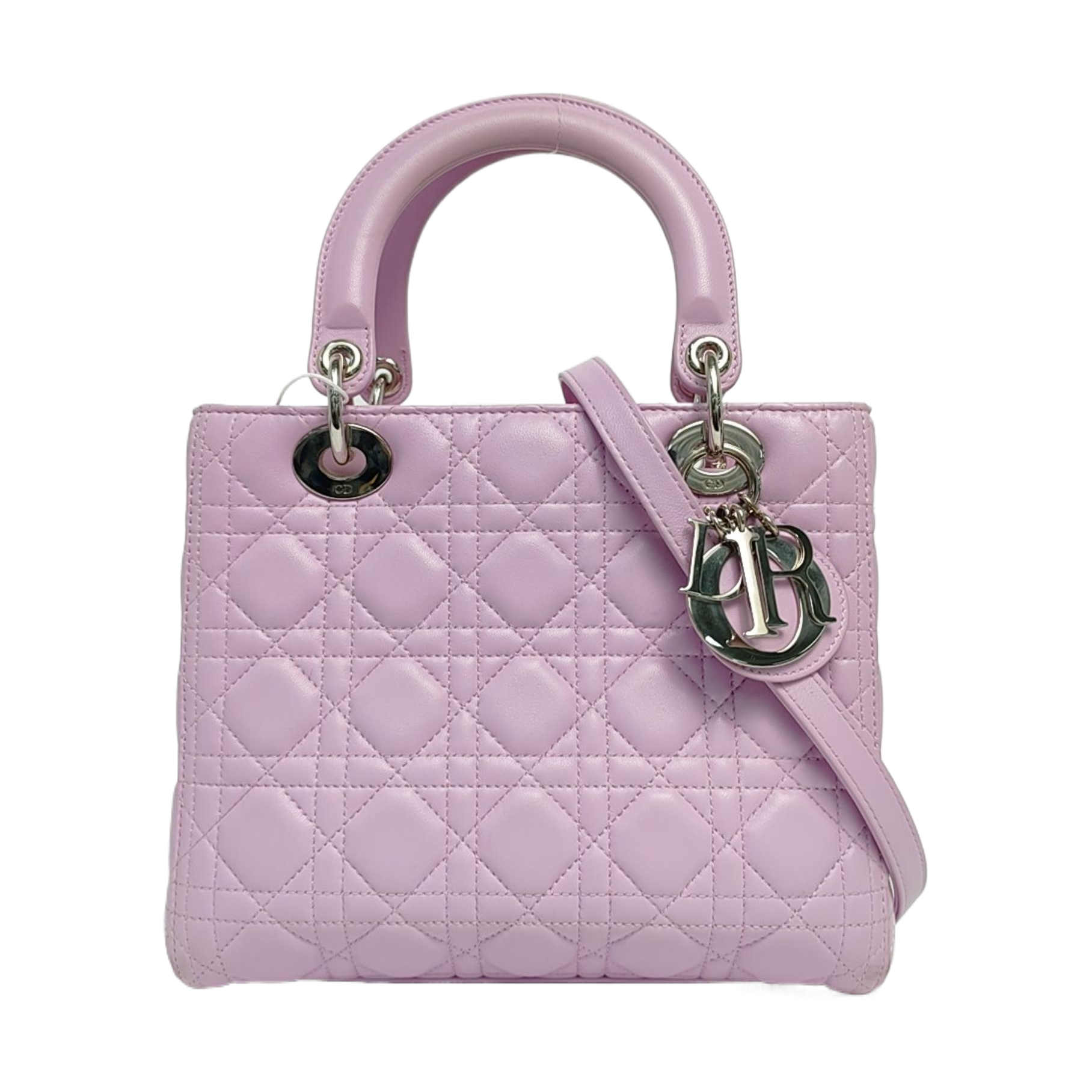 Lady Dior Medium Cannage Lambskin Pink