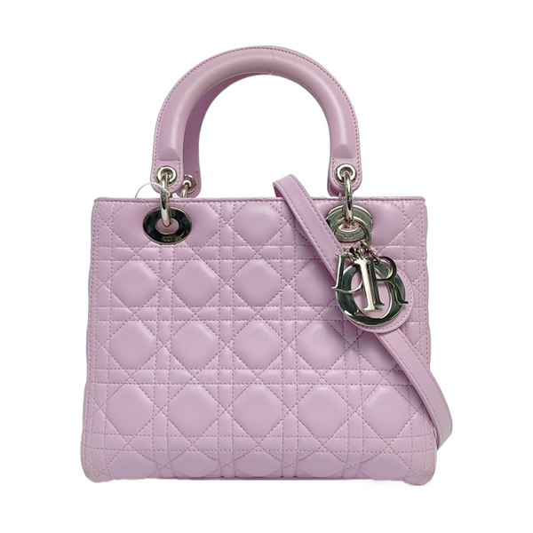 Lady Dior Medium Cannage Lambskin Pink